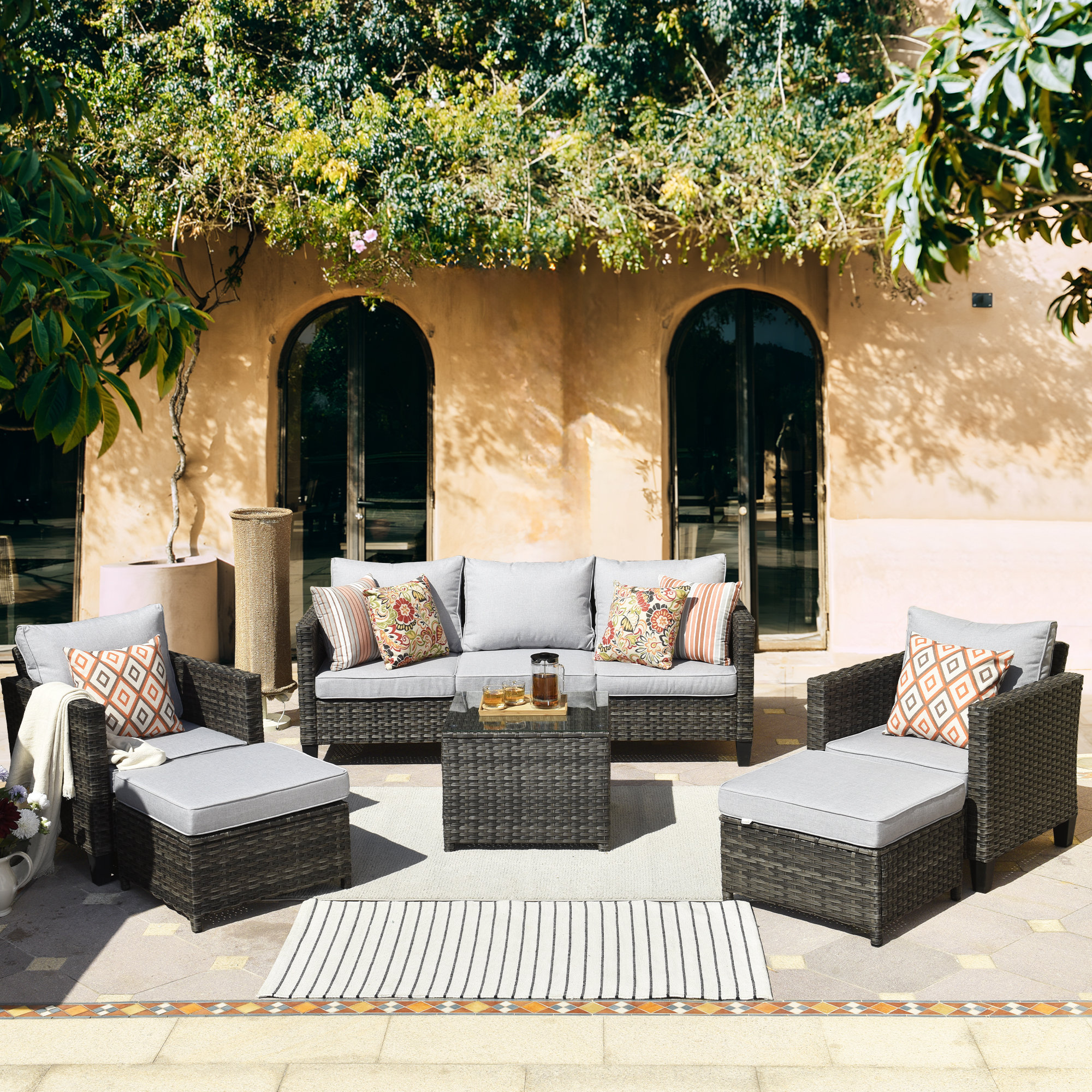 Outdoor wicker cushions hotsell